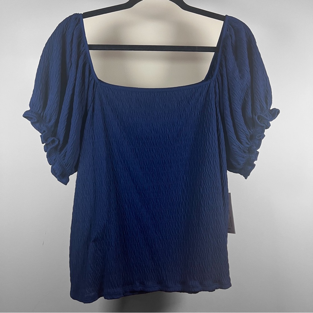 Elegant Blue Women's Top